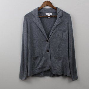 ⬇️$30 Magaschoni Gray-Blue Color Sweater Button Jacket